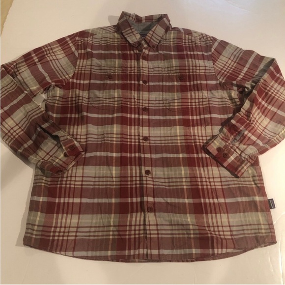 Patagonia Other - PATAGONIA Heavy Organic Cotton Plaid SHIRT XL
